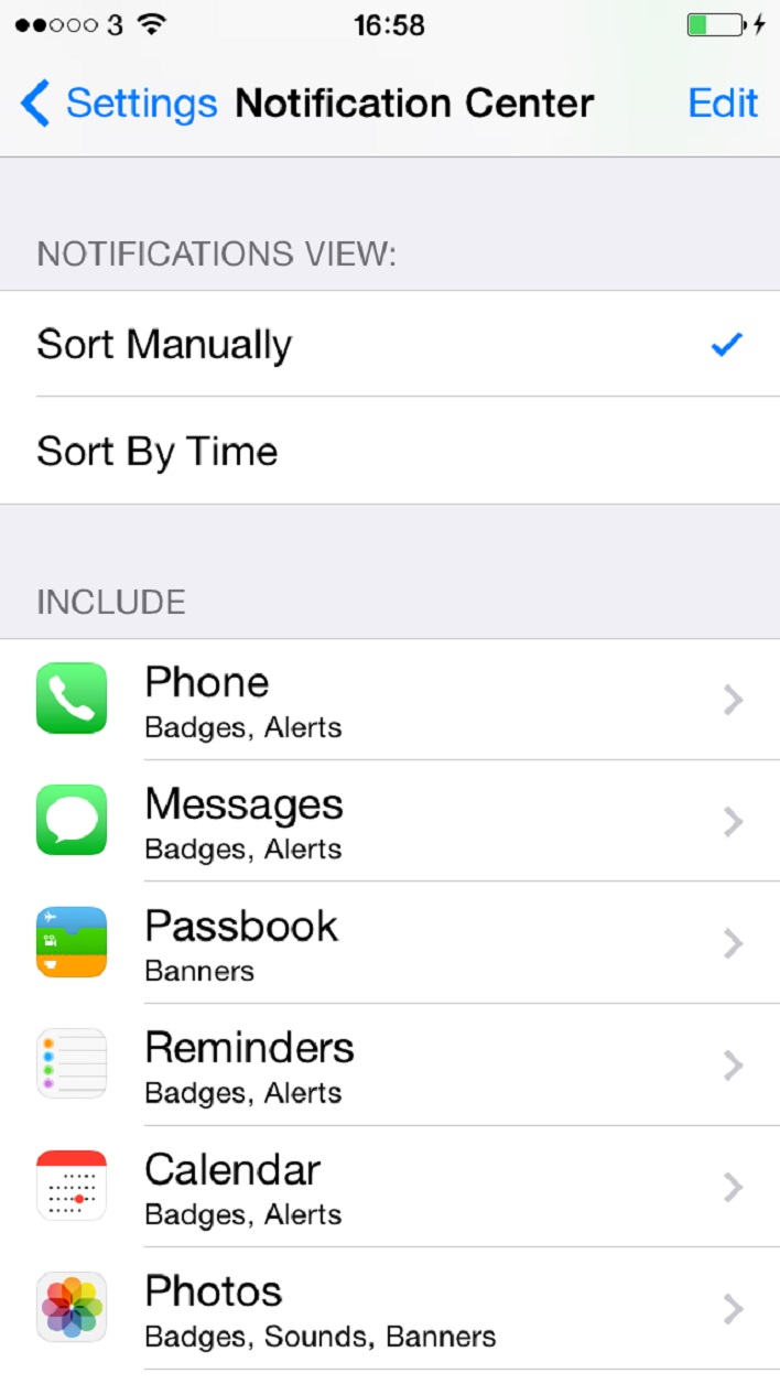 push notifications iPhone
