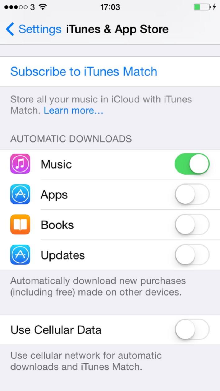 Automatic updates iPhone