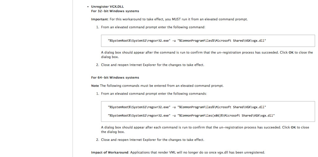IE vulnerability
