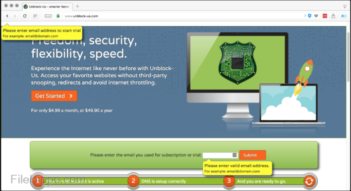 Unblock-US masks your IP address to protect your identity from online snooping, spying, trackers and blockers.