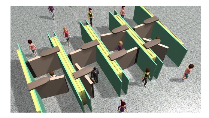 Linear Revolving Door Could Prevent Building Attacks