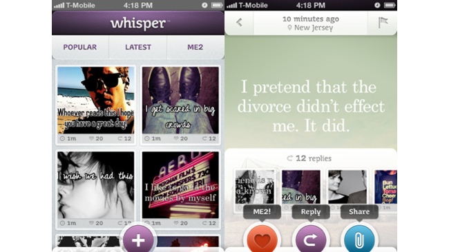 Share Your Secrets on Whisper