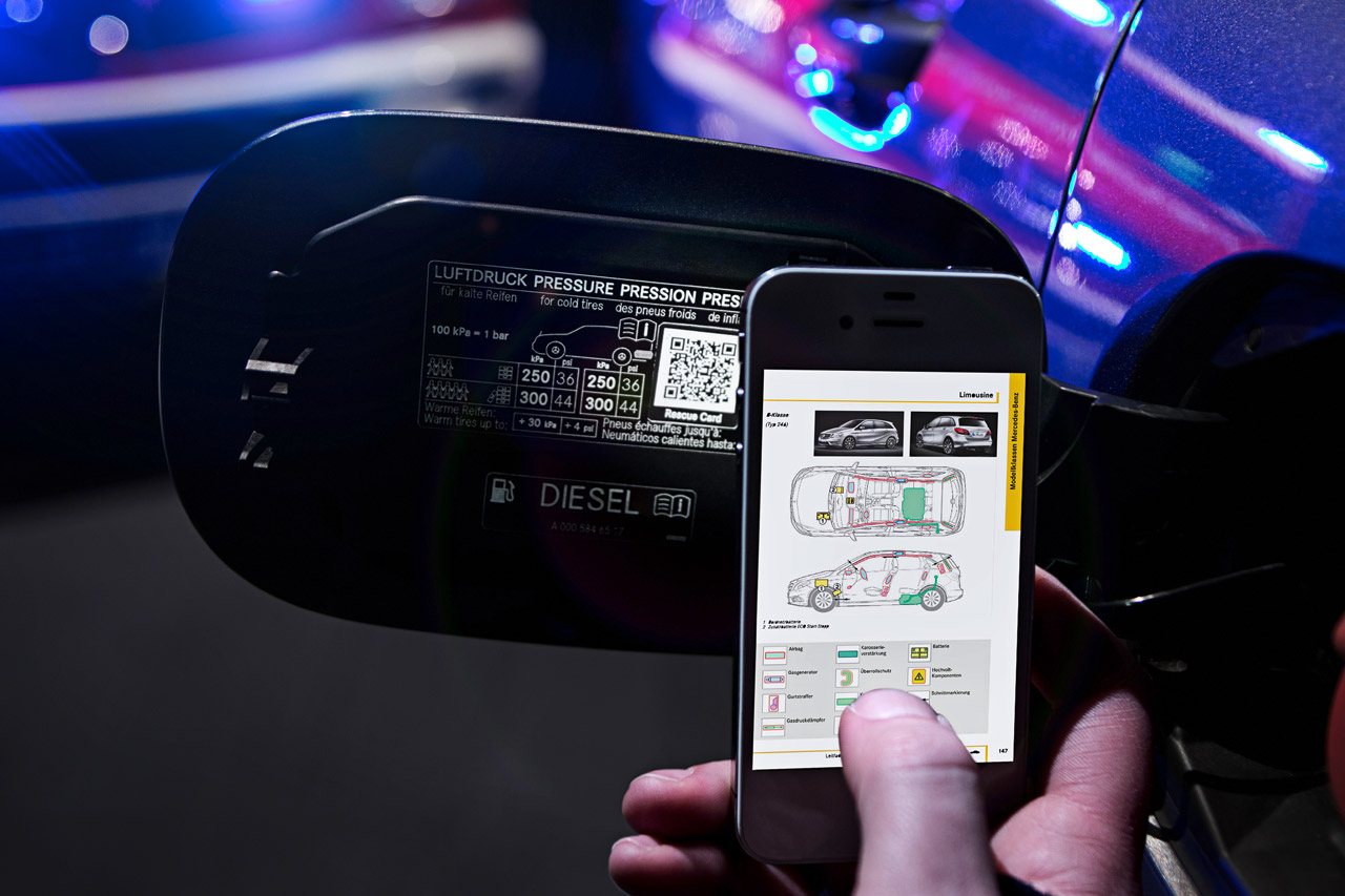 Mercedes QR Codes Could Save Lives