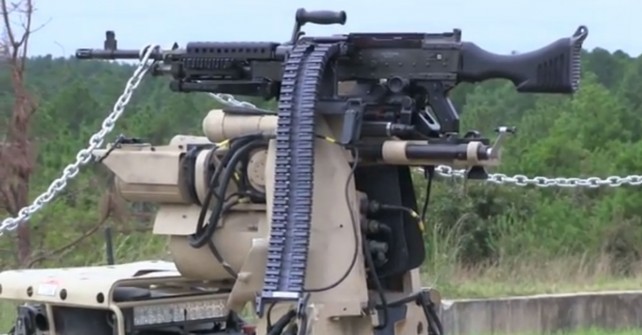 US Military Tests Ground Robot That Fires Machine Gun
