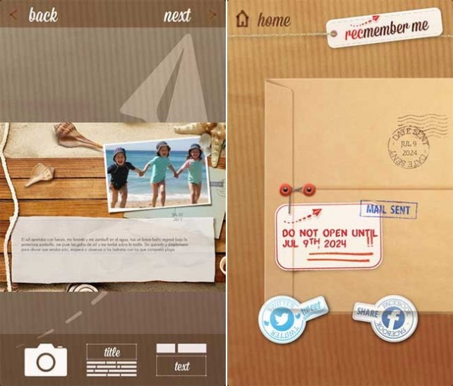 Send Your Memories To The Future With The Recmember Me App