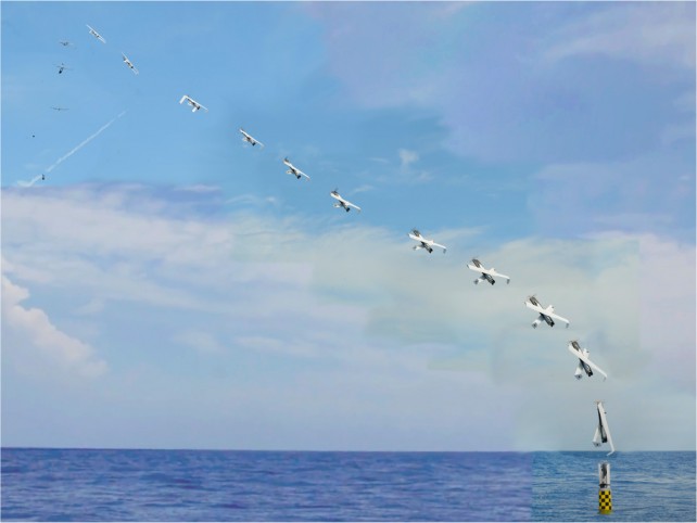 Drone Launched From Submerged Submarine By US Navy