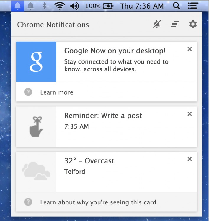 Google Now is Now Available On Your Desktop