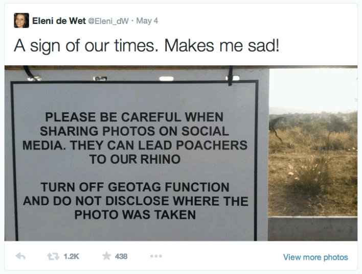 Your Smartphone Pictures Might Be Helping Poachers