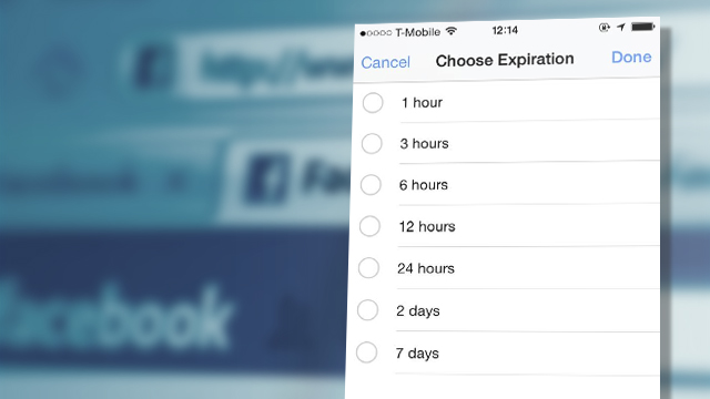 Facebook Tests Out Self-Destructing Posts