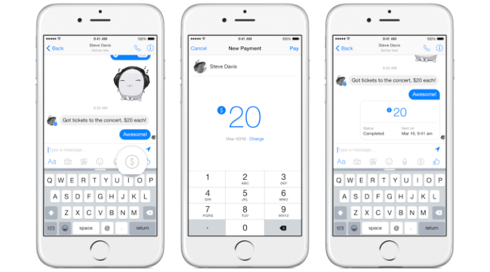 Pay Friends Through Facebook Messenger