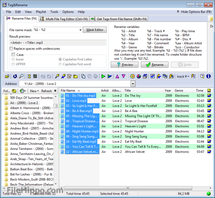 Need To Manage Your Music? Try Tag&Rename