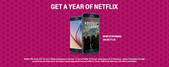 T-Mobile Offering One Year Of Netflix For Galaxy S6, S6 Edge Purchase