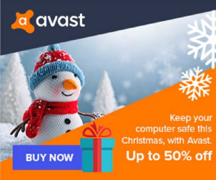 Save Up To Half Price With Avast Christmas Offer