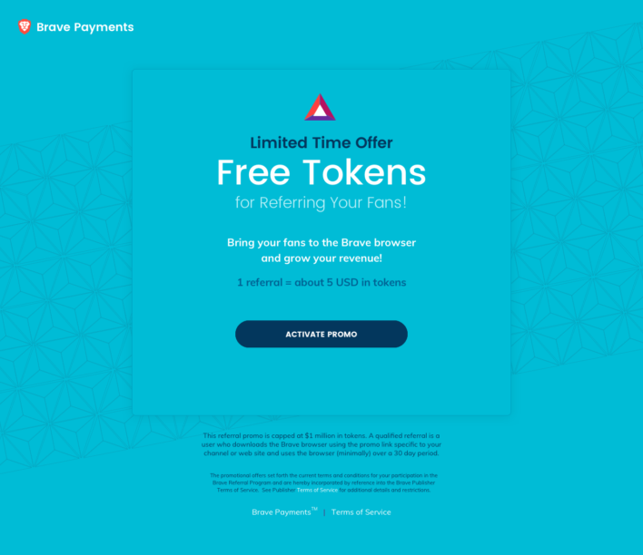 Brave Launches Million Dollar Referral Program