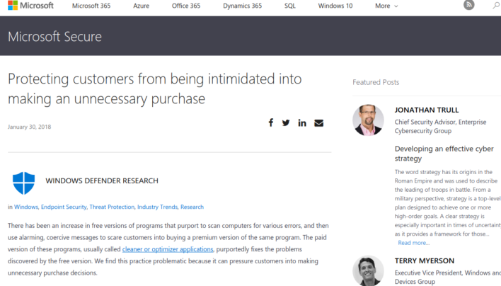 Microsoft Promises To Delete Software That Scares People Into Upgrading