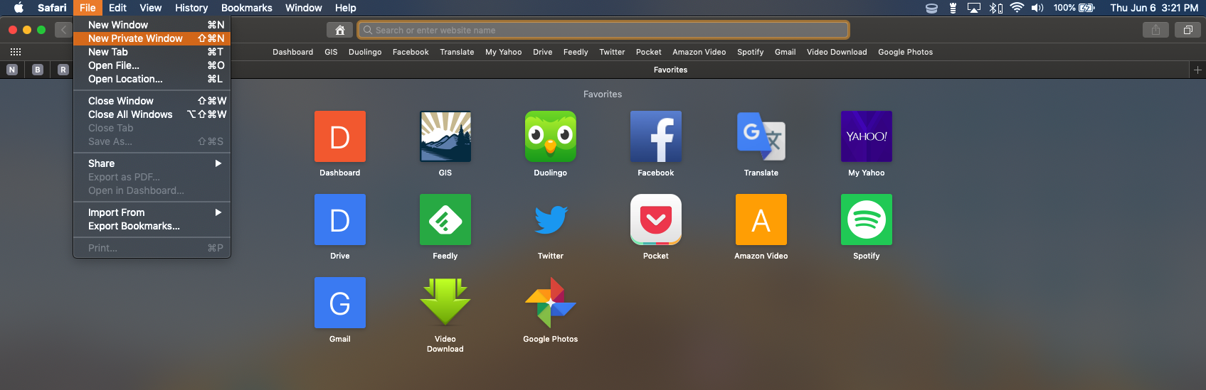 Safari browser