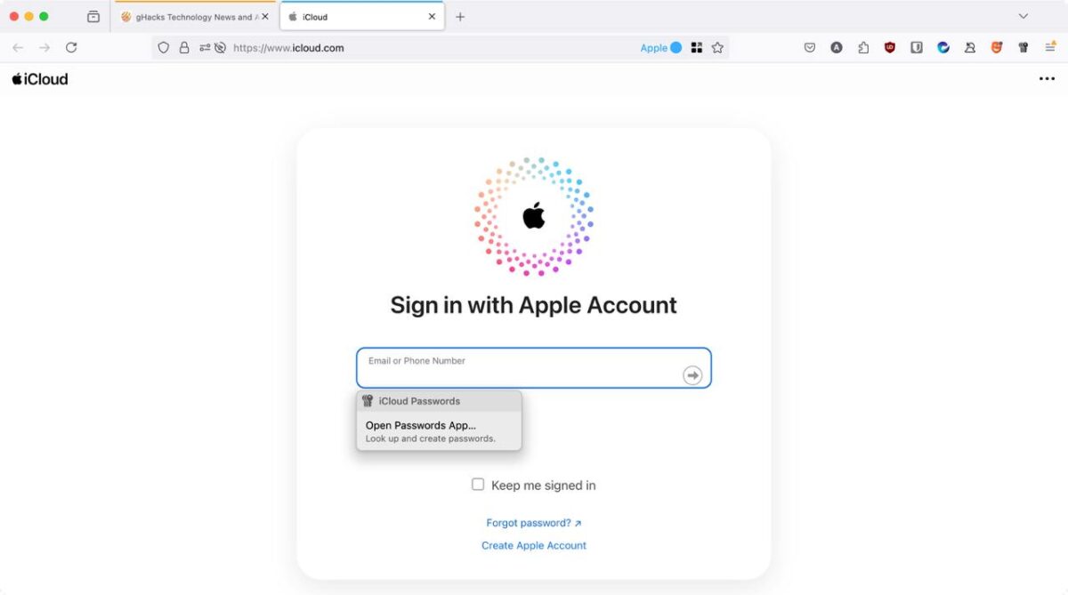 Apple releases iCloud Passwords extension for Firefox